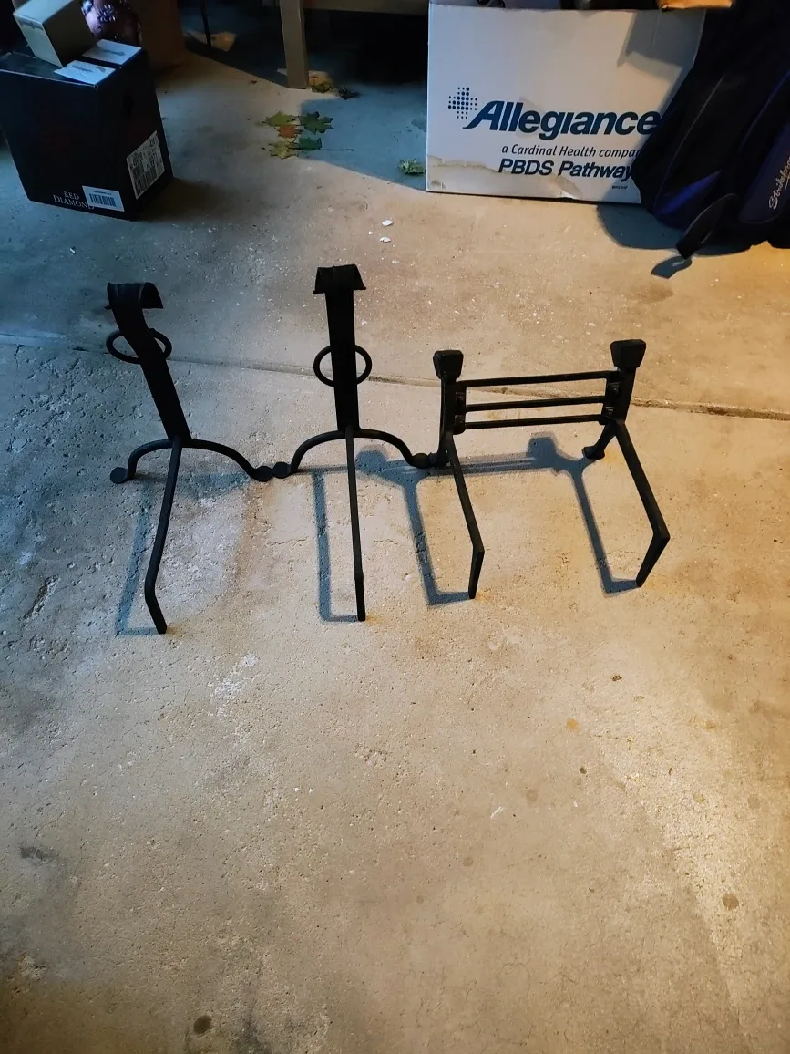 3 Andirons for fireplace image indicator(4)