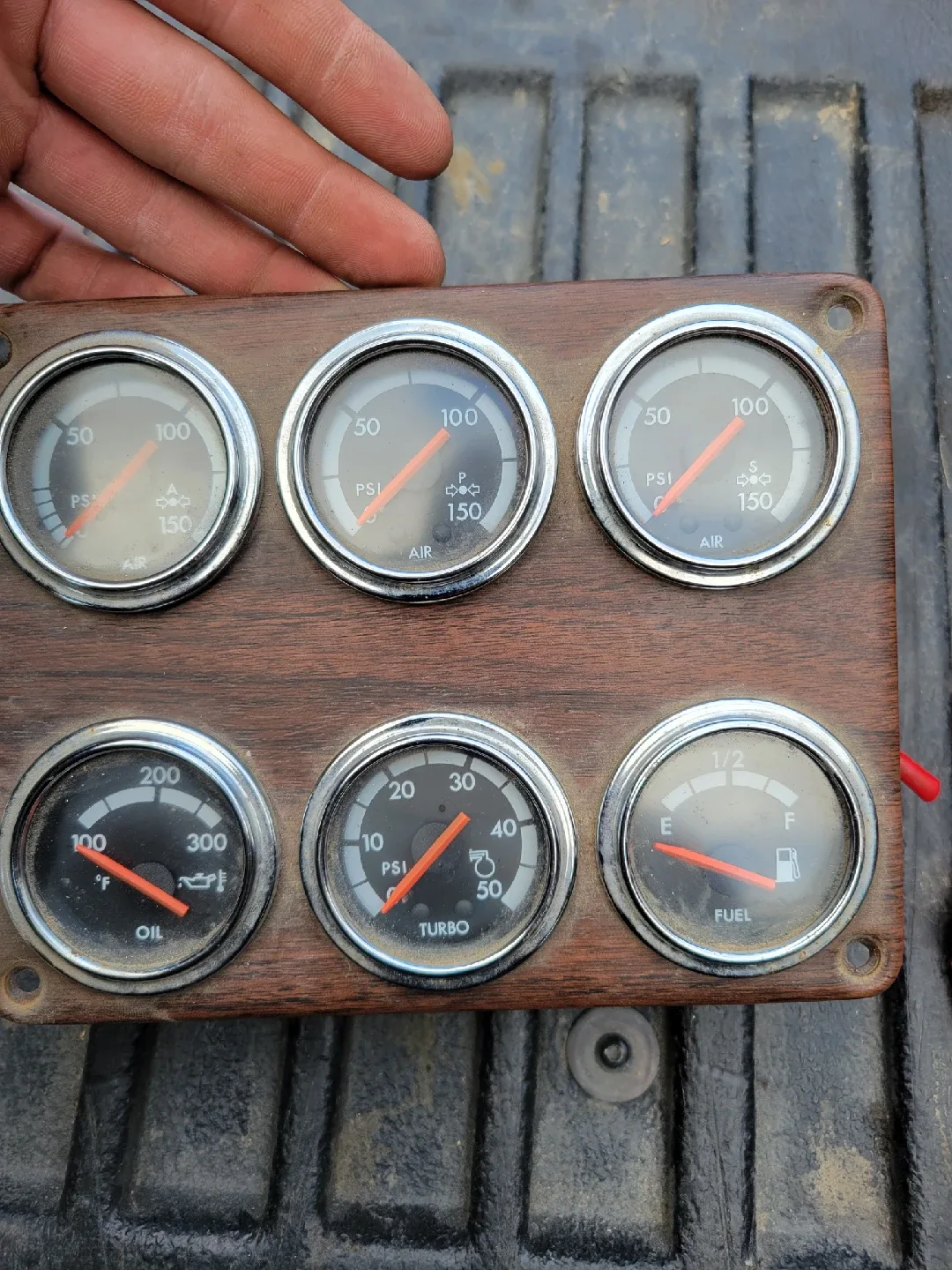 Vintage Gauge Cluster - PSI, Turbo, Fuel