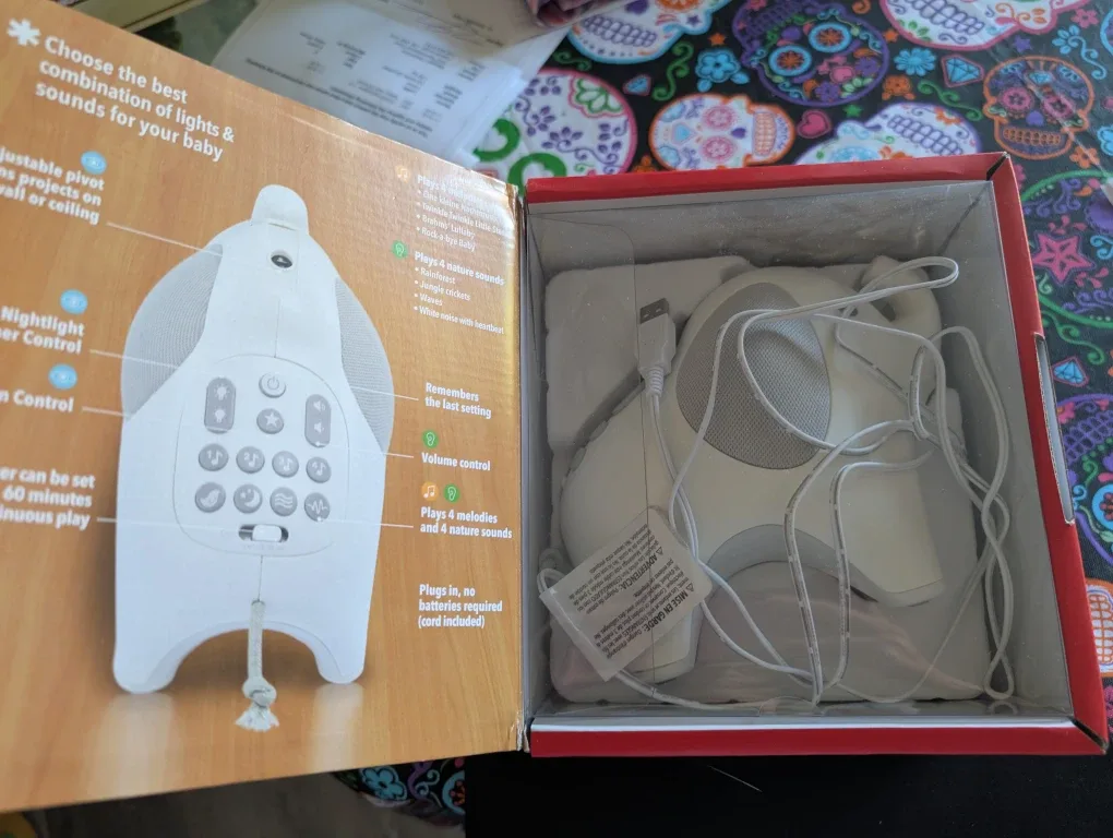 Skip Hop Moonlight & Melodies Nightlight Soother - Elephant image indicator(2)