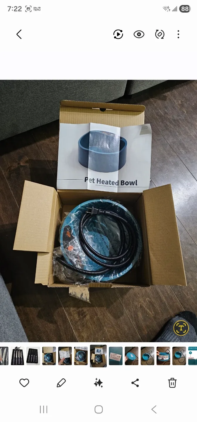 Heated Pet Bowl 2.2L - Keep Water from Freezing!