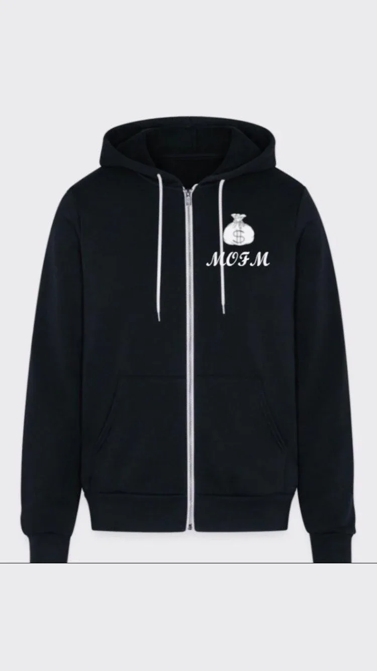 MOFM Black Zip-Up Hoodie thumbnail