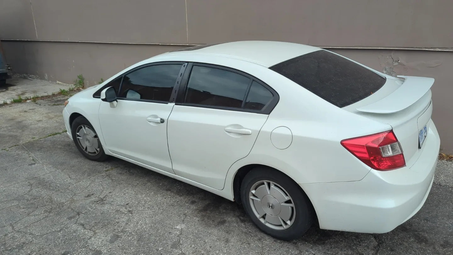 White Honda Civic
