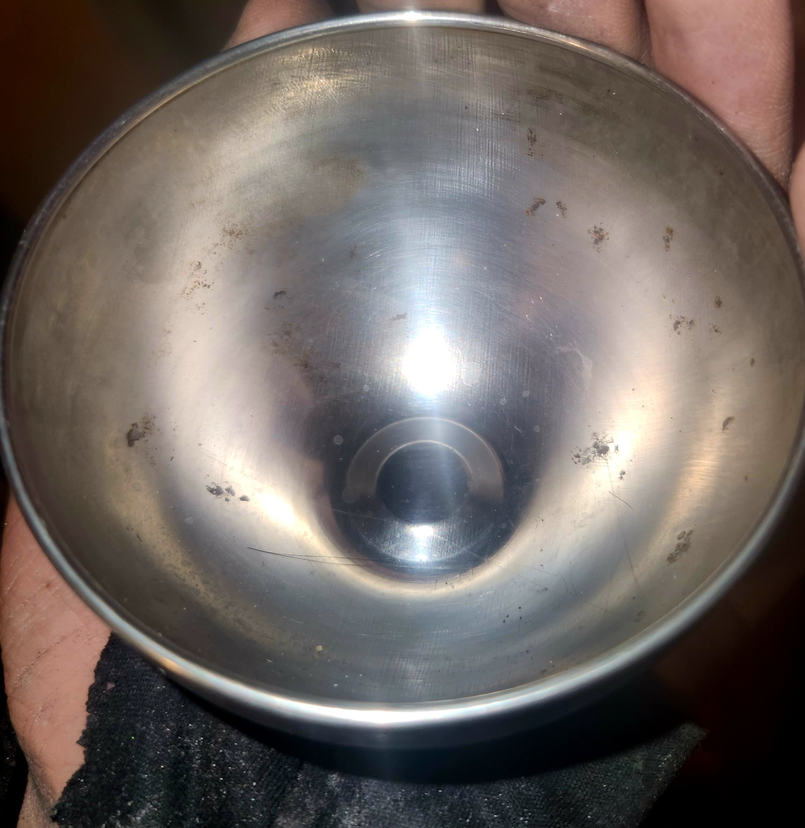 MANNA Bottle Brush - Blue AND SMALL METAL BOWL