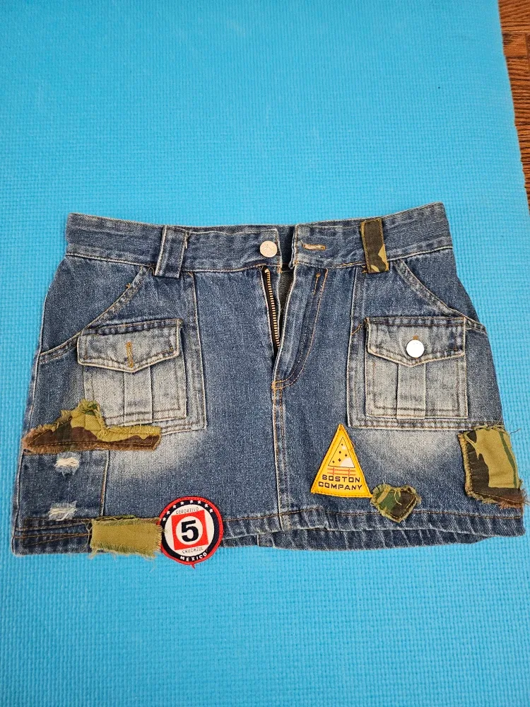 Boston Company Denim Mini Skirt