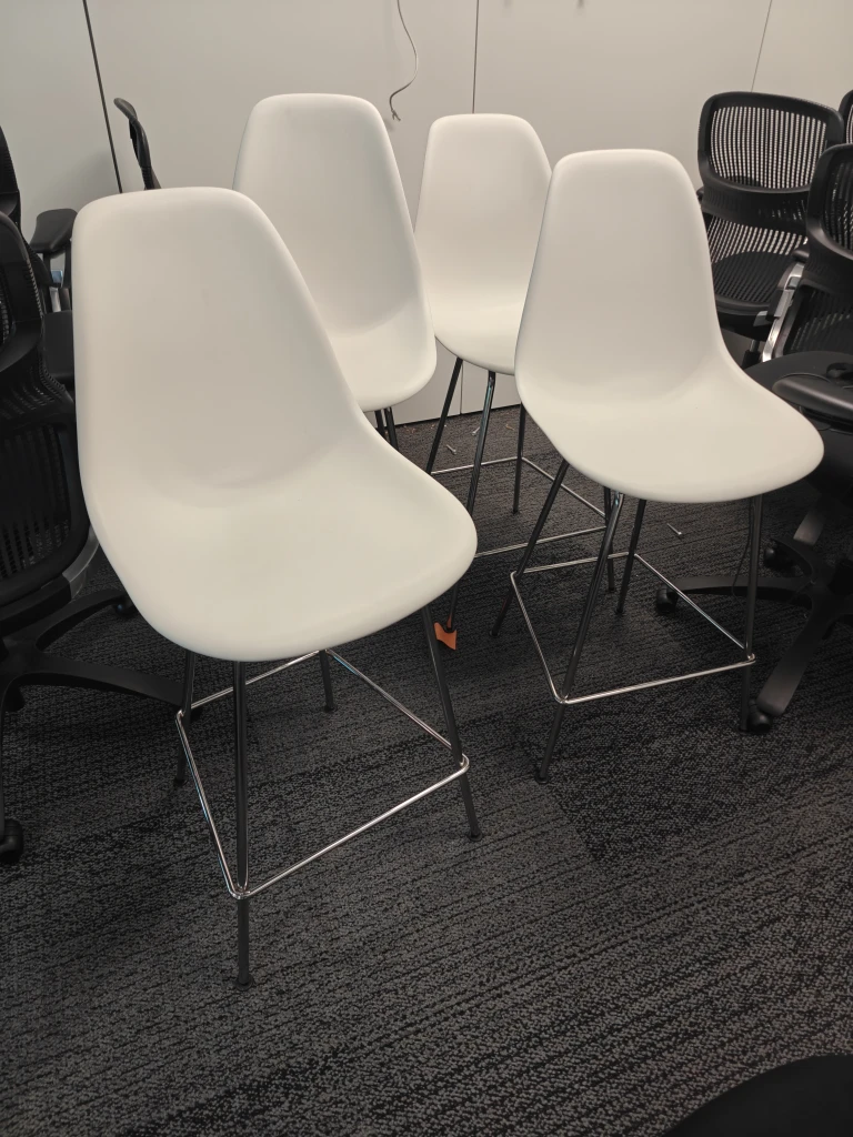 Herman Miller Eames Molded Plastic Stool, Counter Height