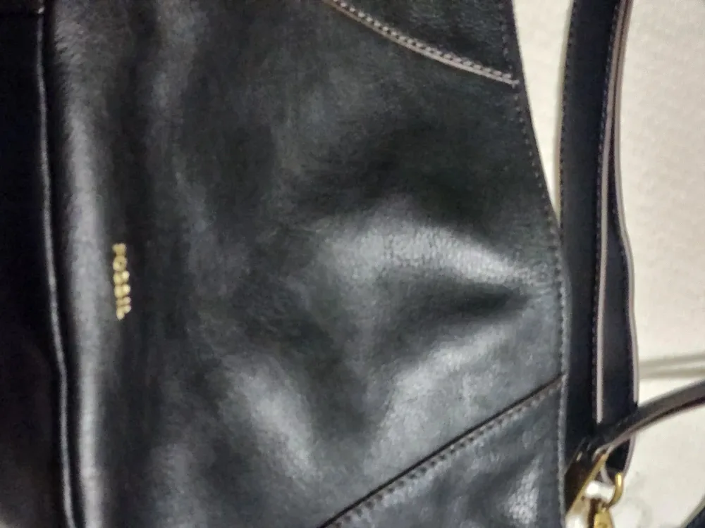 Fossil Black Leather Bag