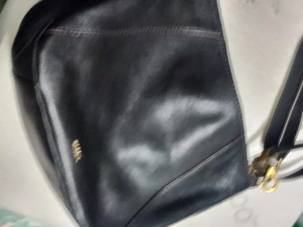 Fossil Black Leather Bag image indicator(2)