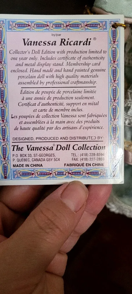 Vanessa Ricardi Porcelain Doll image indicator(4)