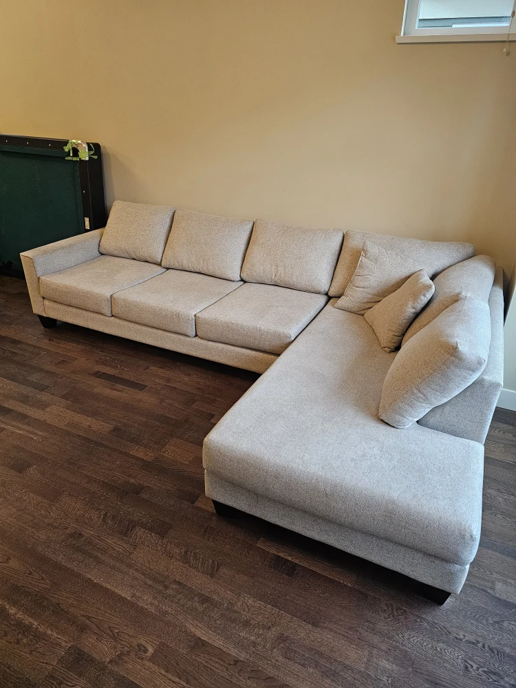 Beige Sectional Sofa - 297x188 cm