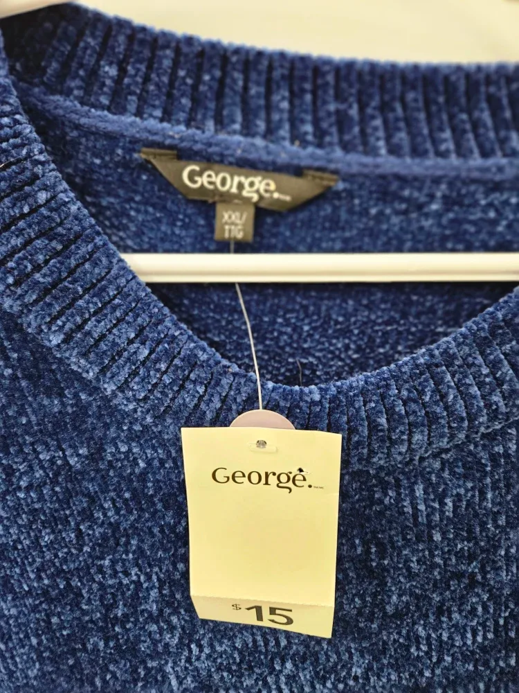 George Blue Chenille Sweater - XXL image indicator(2)