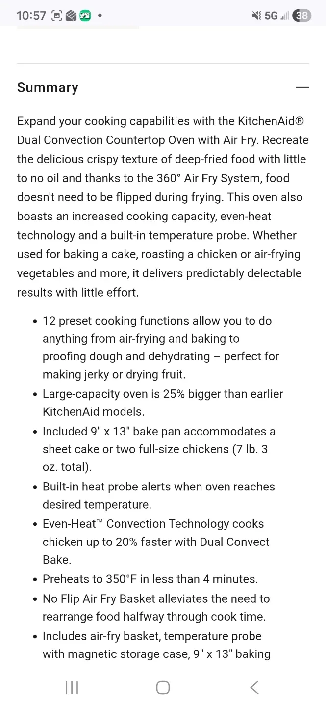 KitchenAid Digital Countertop Oven - Black image indicator(6)