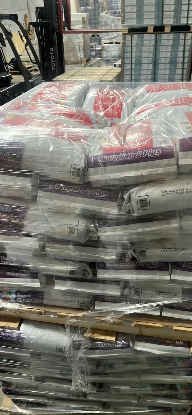 Self leveling bags for floors