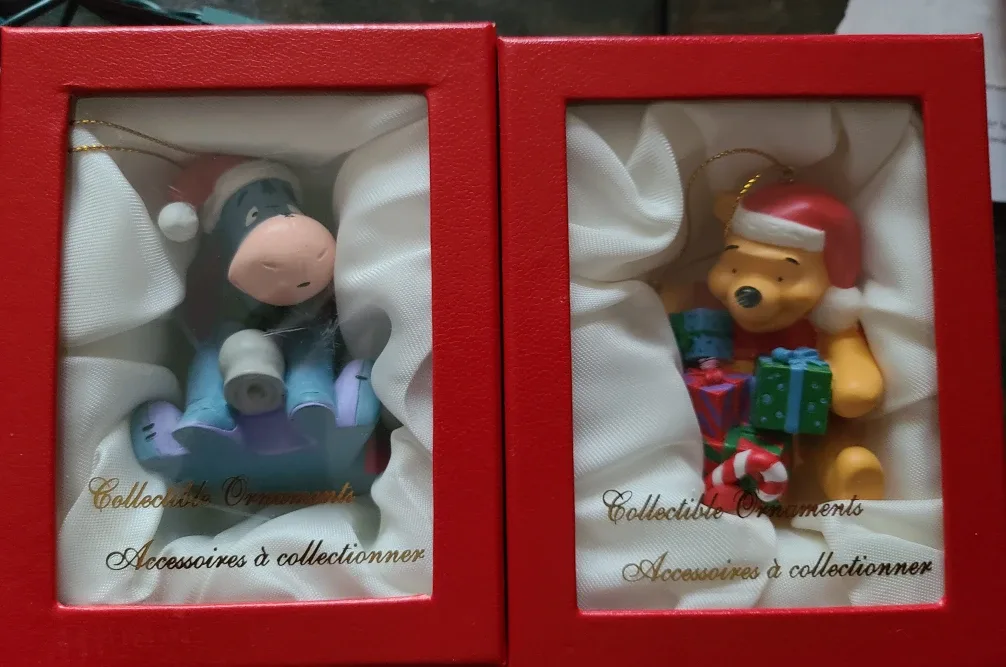 Winnie the Pooh & Eeyore Christmas Ornaments