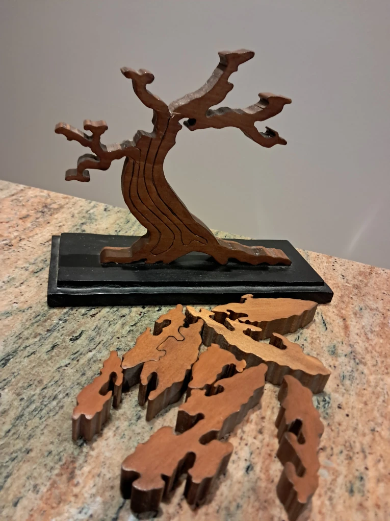 Wooden Bonsai Tree Puzzle - photo 2