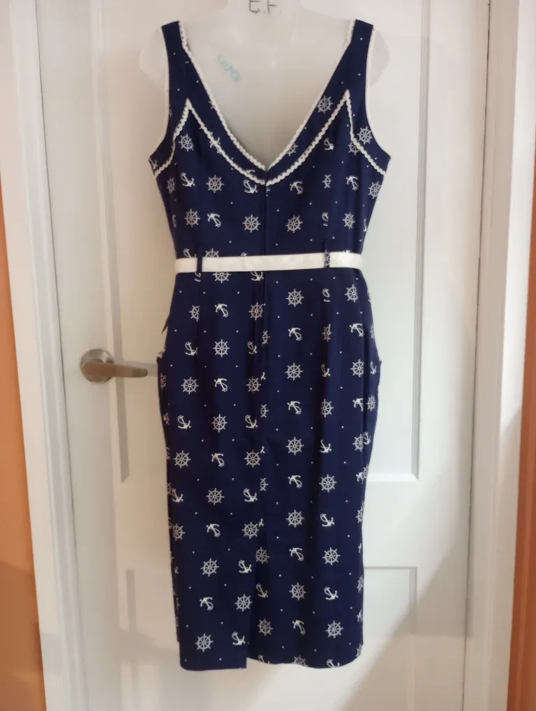 NWT Voodoo Vixen Pin-Up Rockabilly Sailor Dress image indicator(3)
