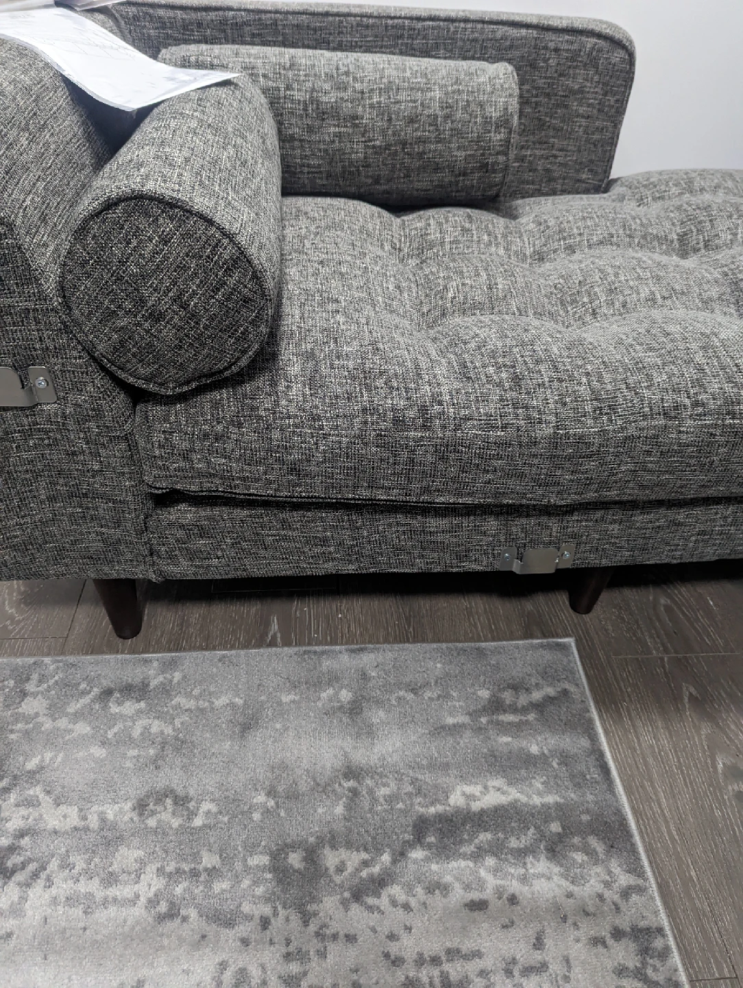 Brand New Assembled Article Sven Sectional Sofa - Gray - photo 4