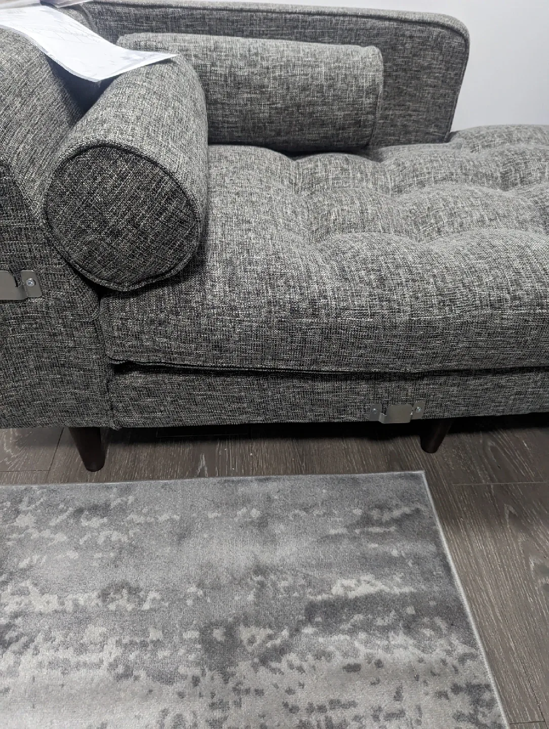 Brand New Assembled Article Sven Sectional Sofa - Gray image indicator(4)