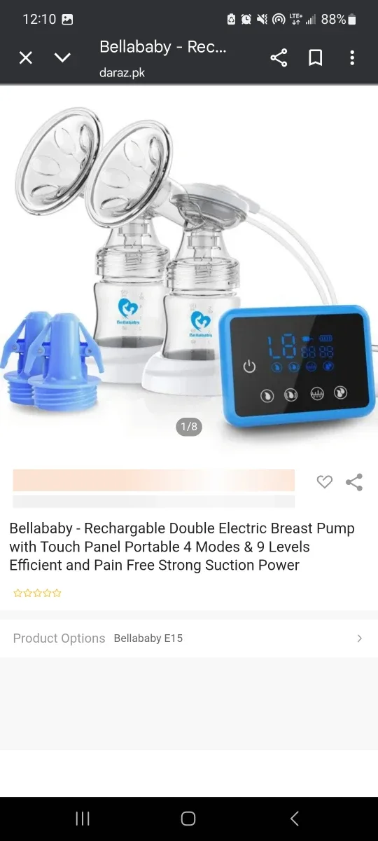 Bellababy Dual Suction Electric Breastfeeding Pump image indicator(2)
