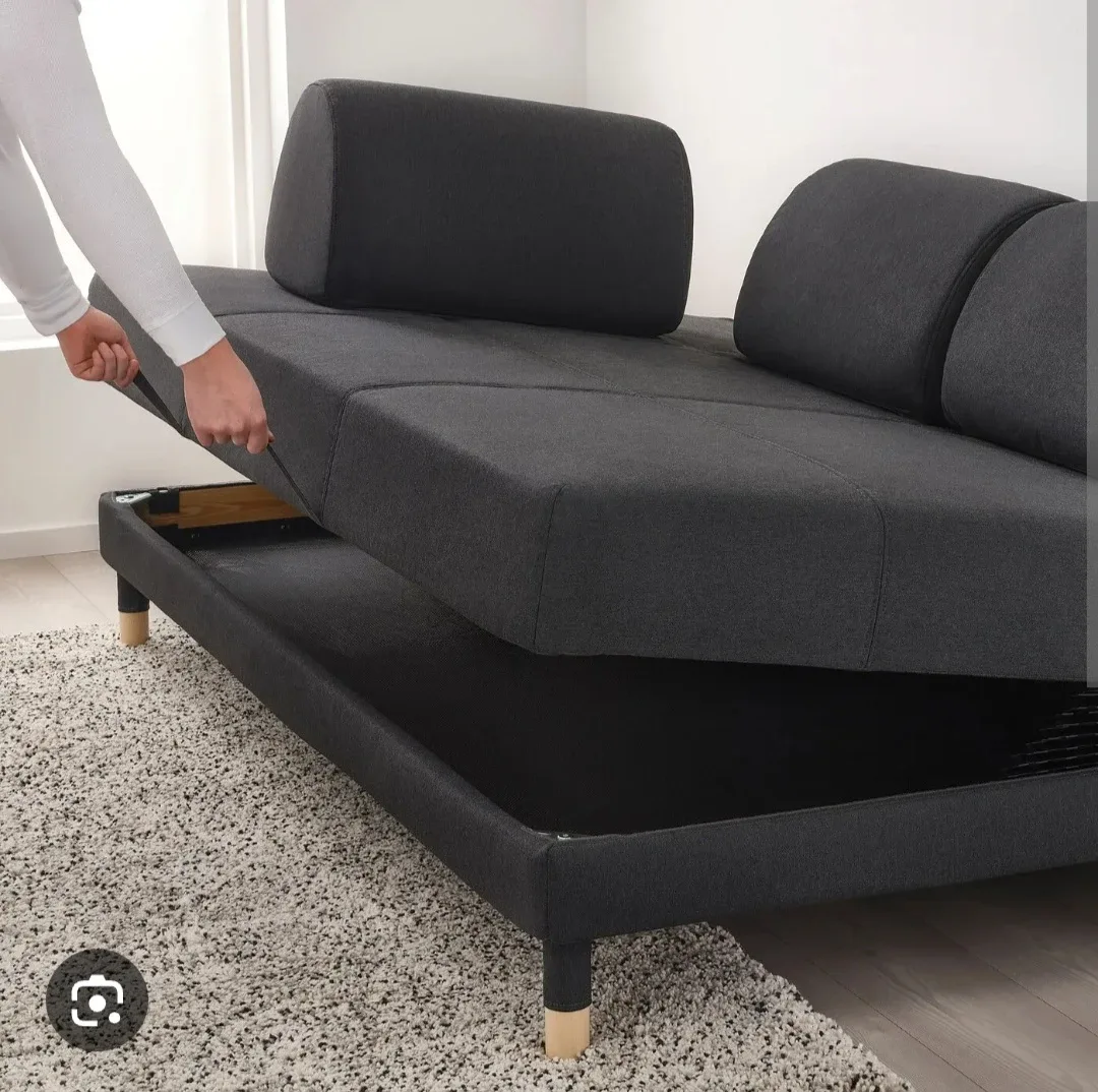 IKEA Daybed Sofa Bed - Dark Grey image indicator(3)