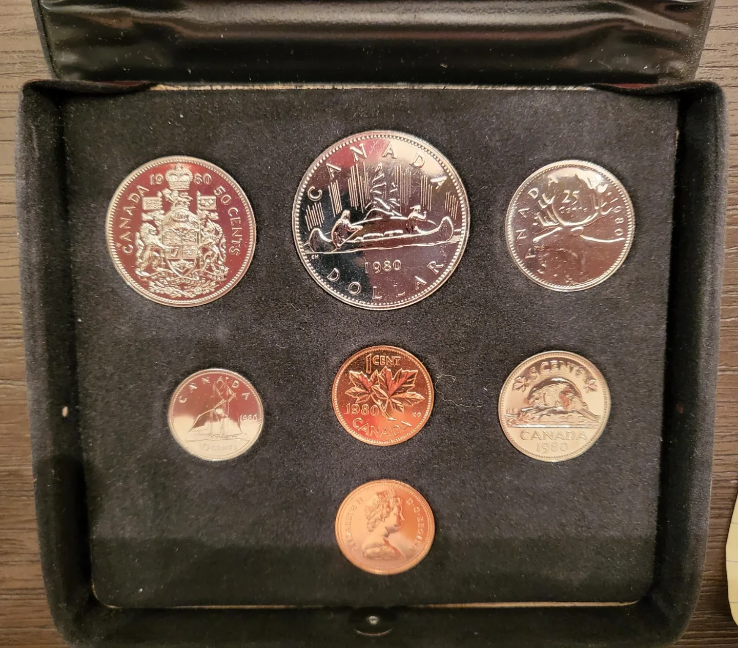 Royal Canadian Mint 1980 Uncirculated Coin Set image indicator(2)