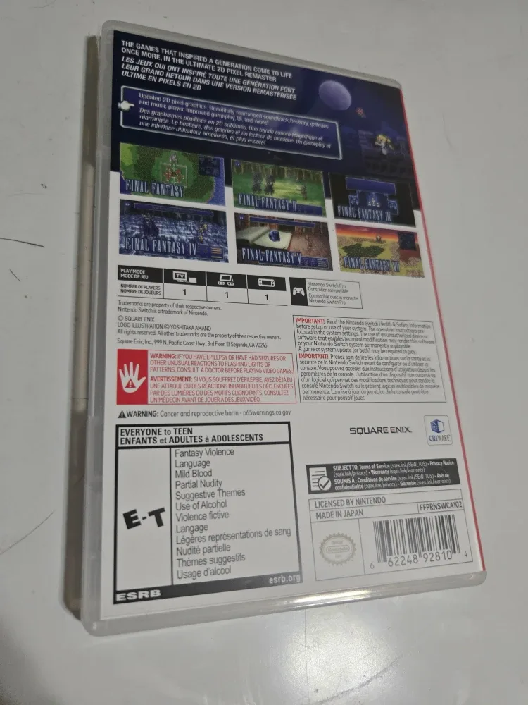 Final Fantasy Pixel Remaster for Nintendo Switch image indicator(2)