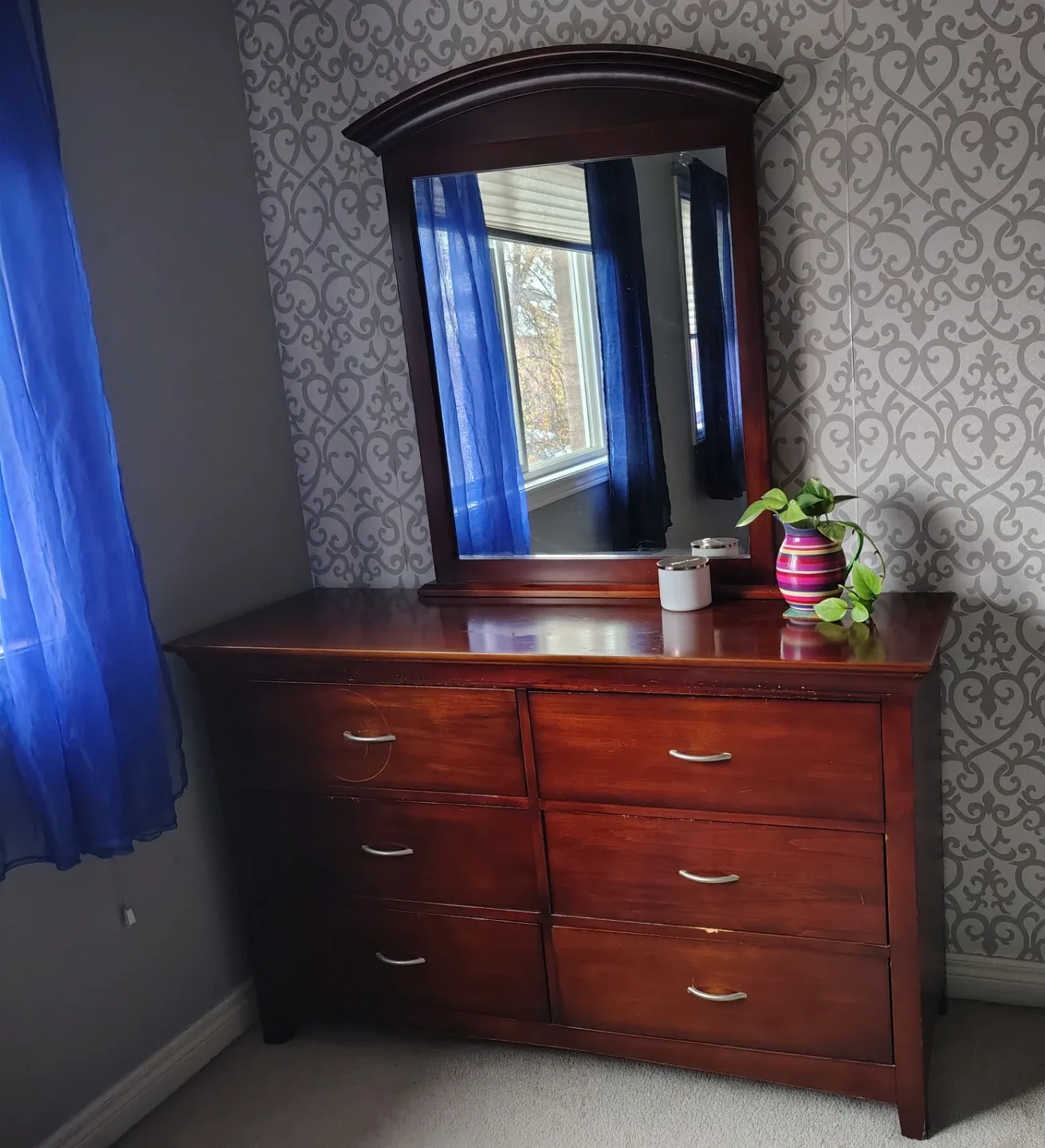 Dressing table and mirror image indicator(2)