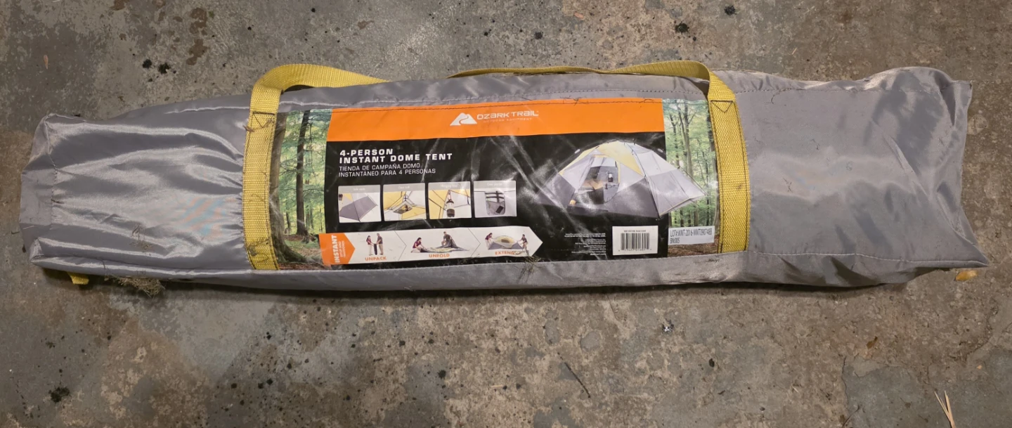 Ozark Trail 4-Person Instant Dome Tent CASH ONLY