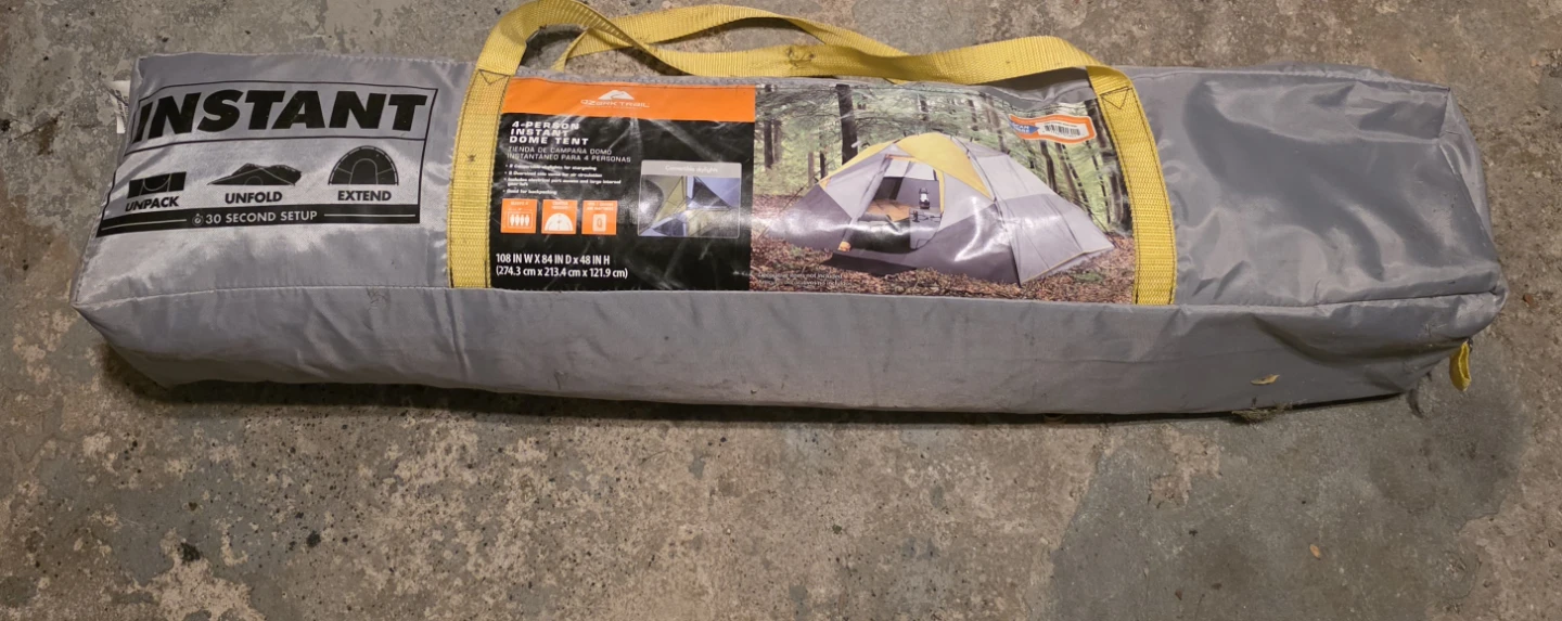 Ozark Trail 4-Person Instant Dome Tent CASH ONLY - photo 2