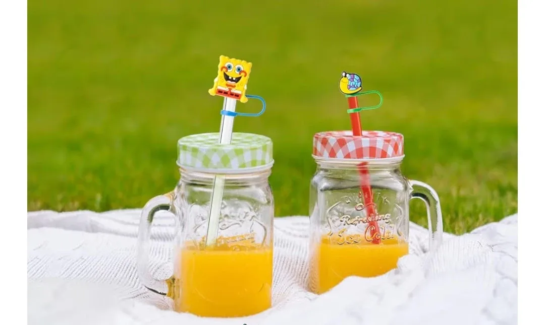 Spongebob Straw Covers, 10mm, New, 6 pcs image indicator(3)