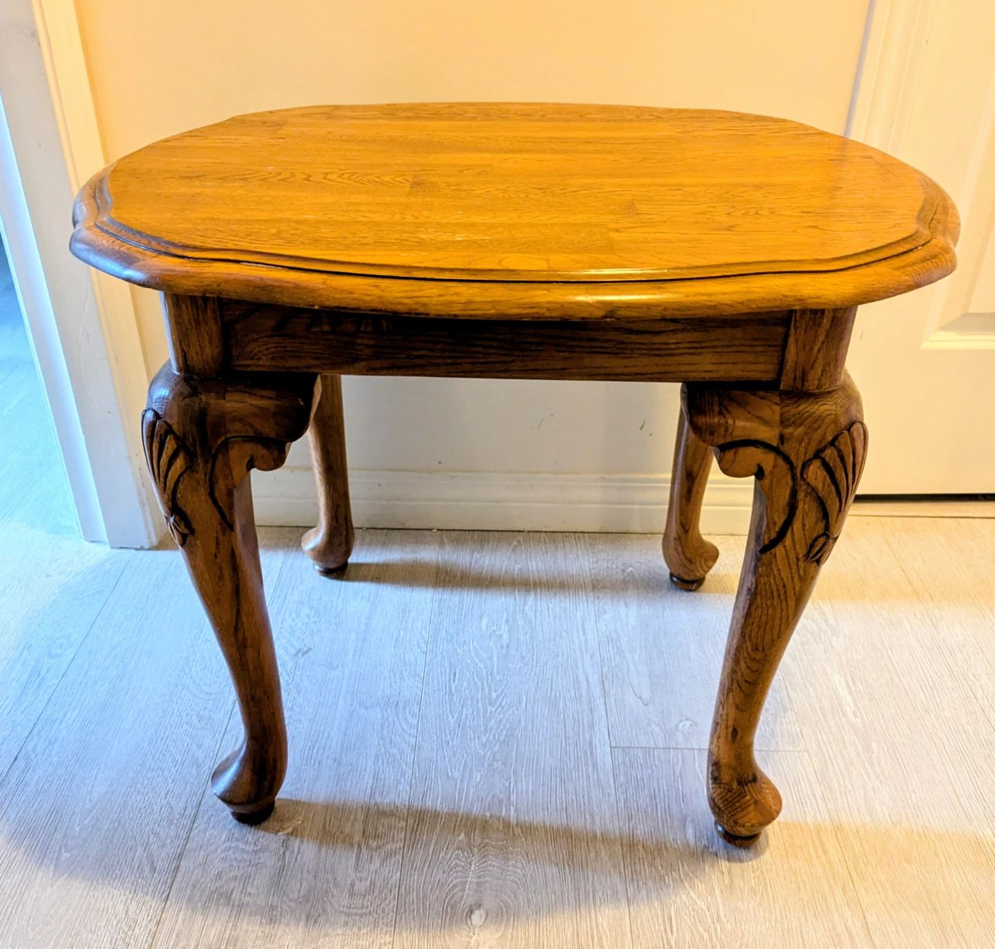 Oak Side Table with Carved Legs 30ea or both for $55