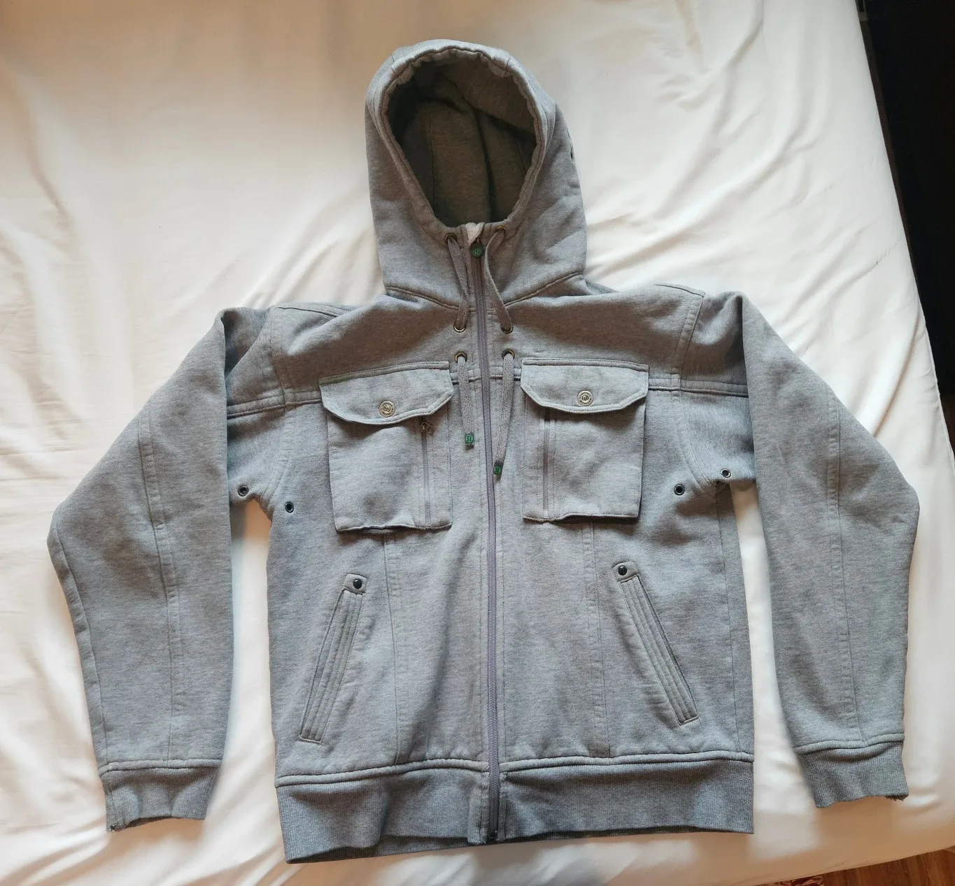 Lululemon Scuba Hoodie Jacket Grey Size 6 Medium