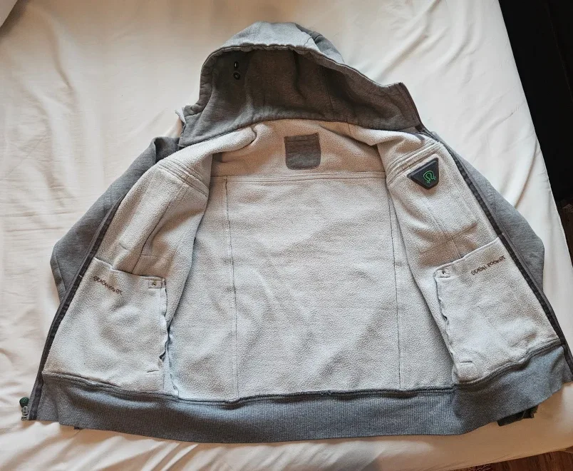 Lululemon Scuba Hoodie Jacket Grey Size 6 Medium image indicator(3)