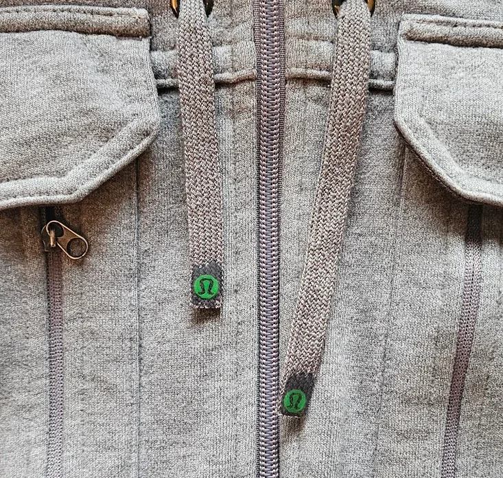 Lululemon Scuba Hoodie Jacket Grey Size 6 Medium image indicator(4)