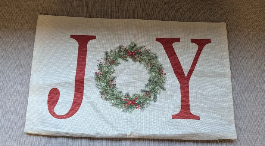 Brand New JOY Holiday Throw Pillow Cover