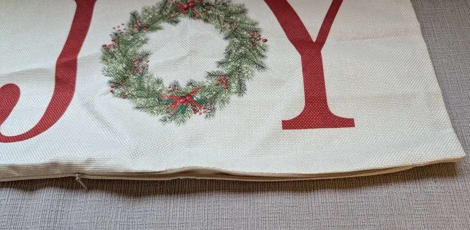 Brand New JOY Holiday Throw Pillow Cover image indicator(2)