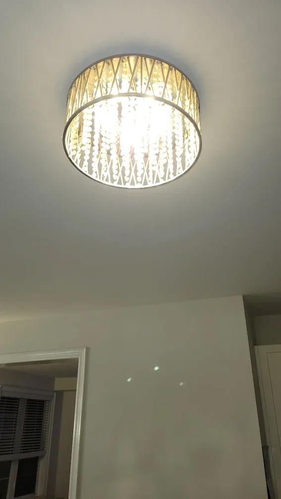 Ceiling Light Fixture with Crystal Beads!!! thumbnail