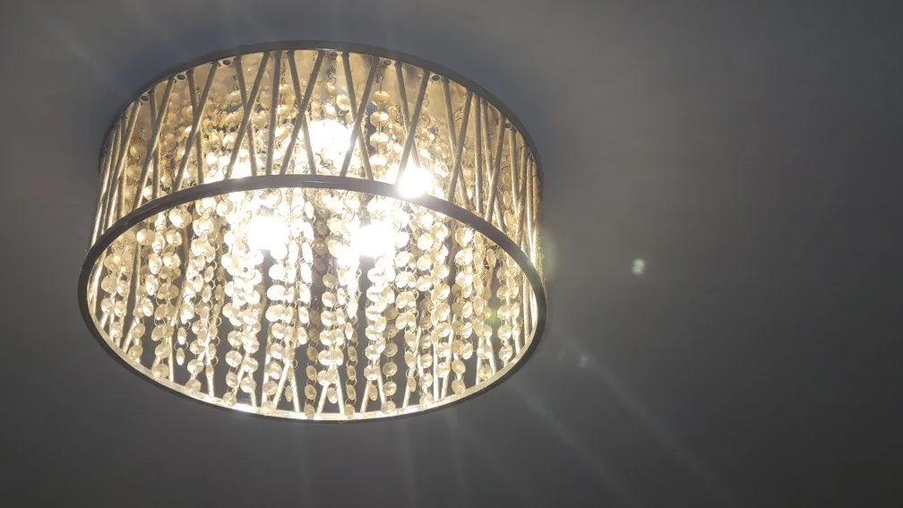 Ceiling Light Fixture with Crystal Beads!!! image indicator(2)