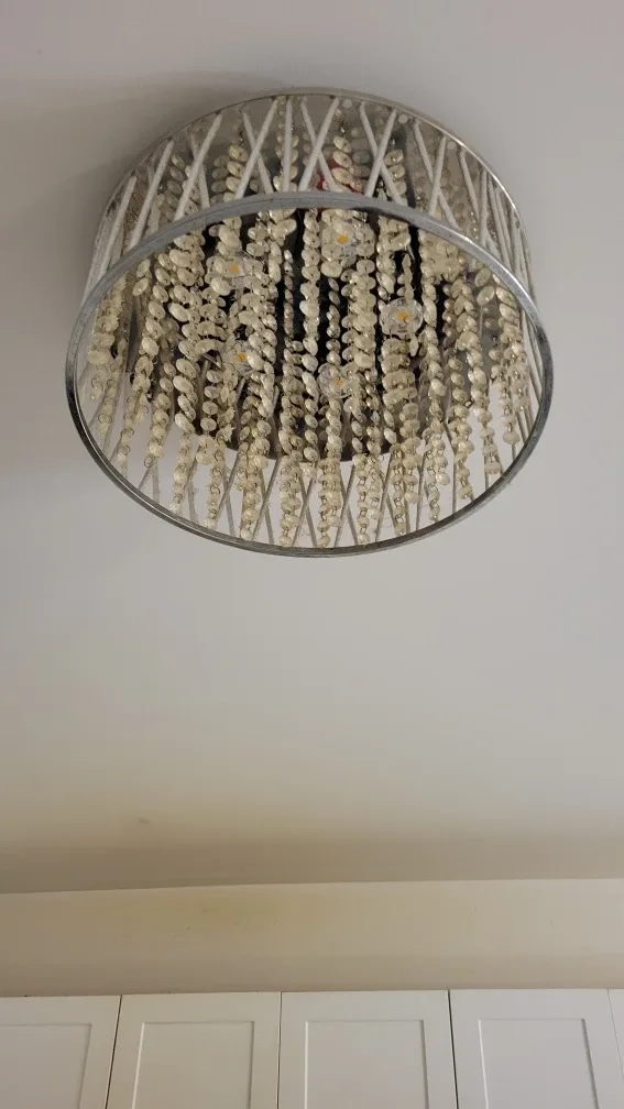 Ceiling Light Fixture with Crystal Beads!!! image indicator(4)
