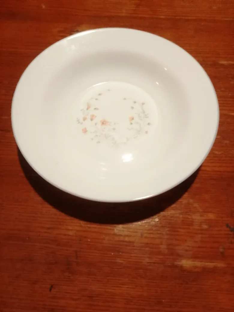 Floral Patterned White Bowl image indicator(2)