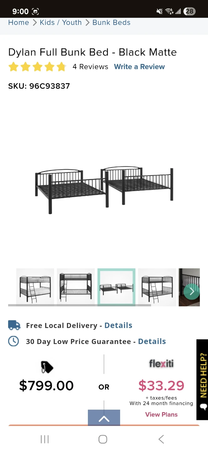 Full over Full Bunk bed - photo 3