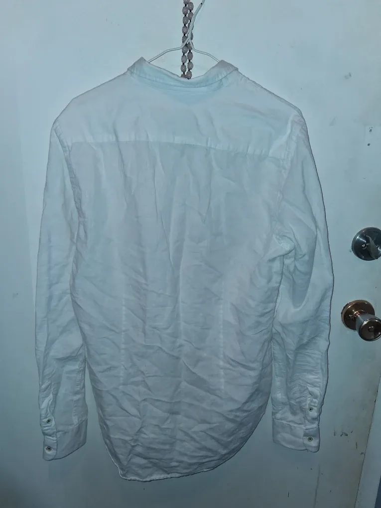 Zara Man Slim Fit White Shirt - Size M image indicator(3)