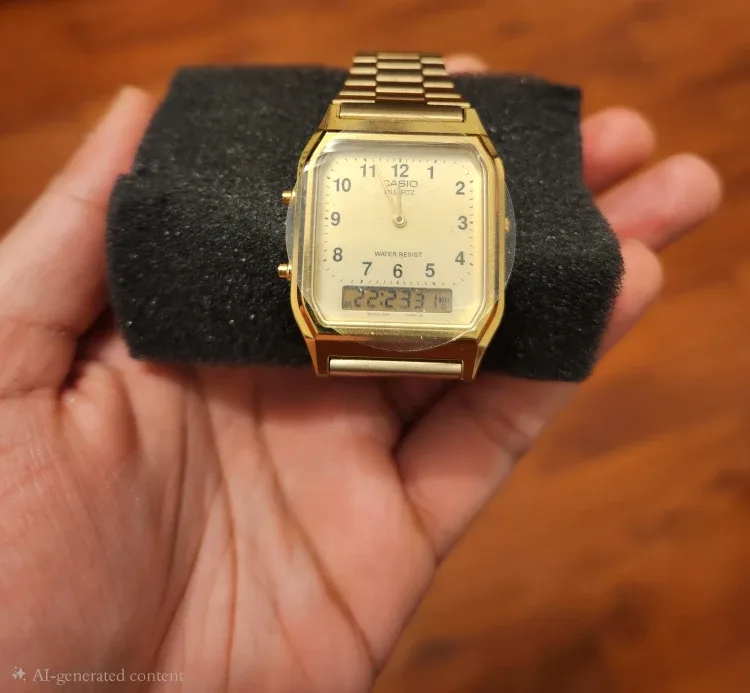 Casio Vintage AQ-230GA-9DMQYES Yellow Gold image indicator(3)