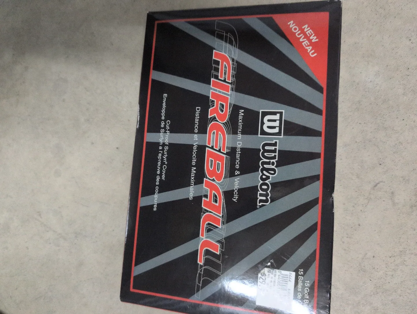 New Wilson Fireball Golf Balls - 15 Pack