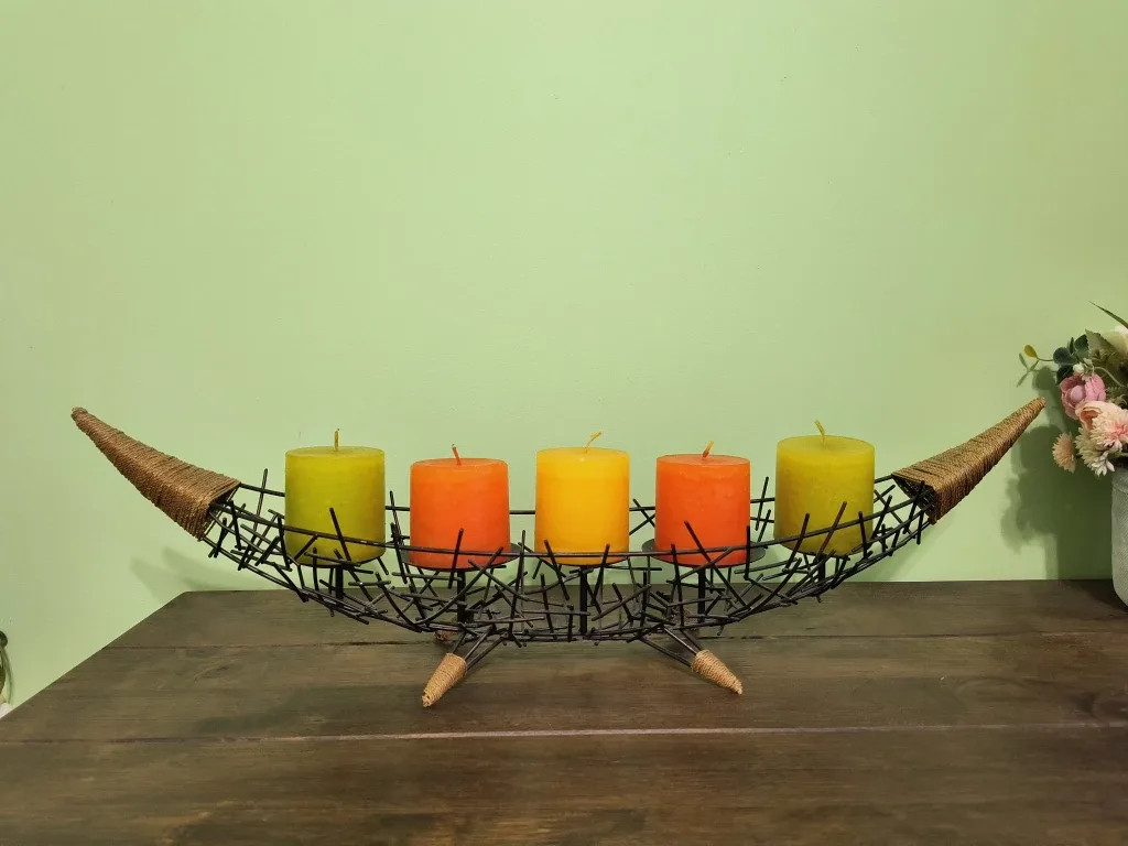 Candle Holder with 5 Candles