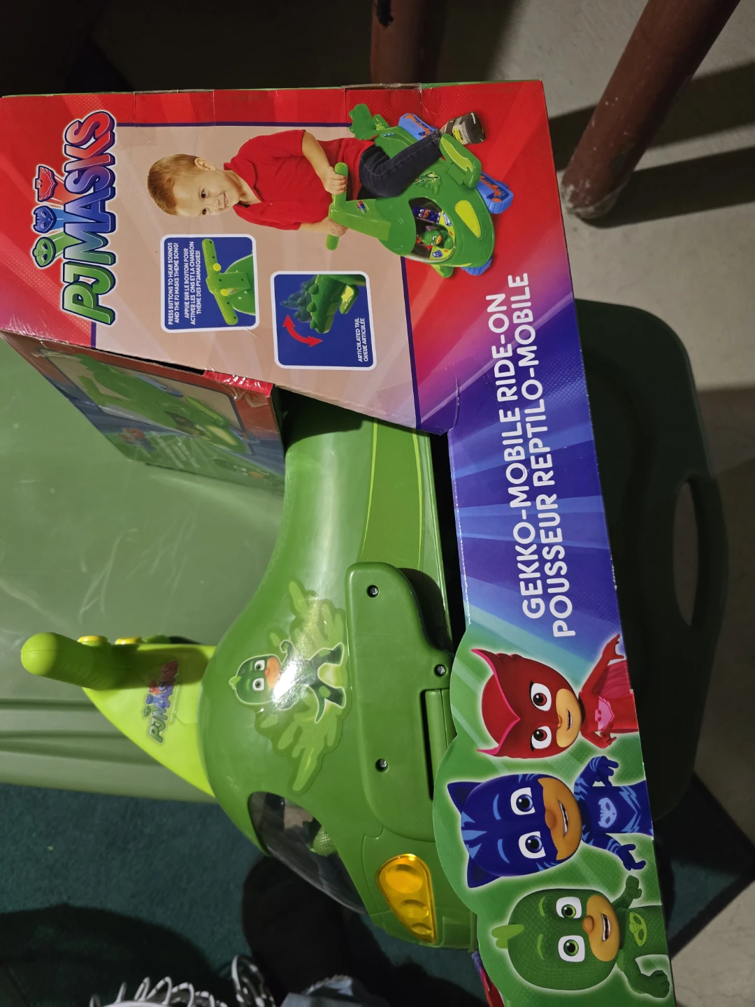 PJ Masks Gekko-Mobile Ride-On Toy - New in Box! - photo 3