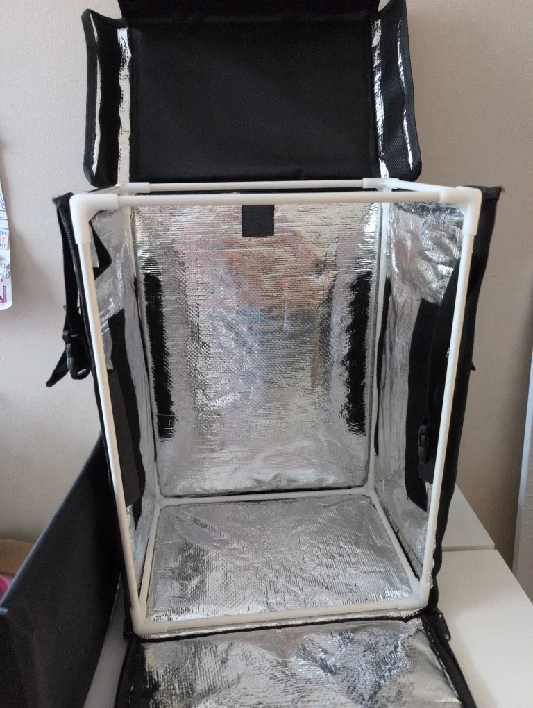 Food Delivery Backpack - Insulated zipper sides, velcro top image indicator(4)