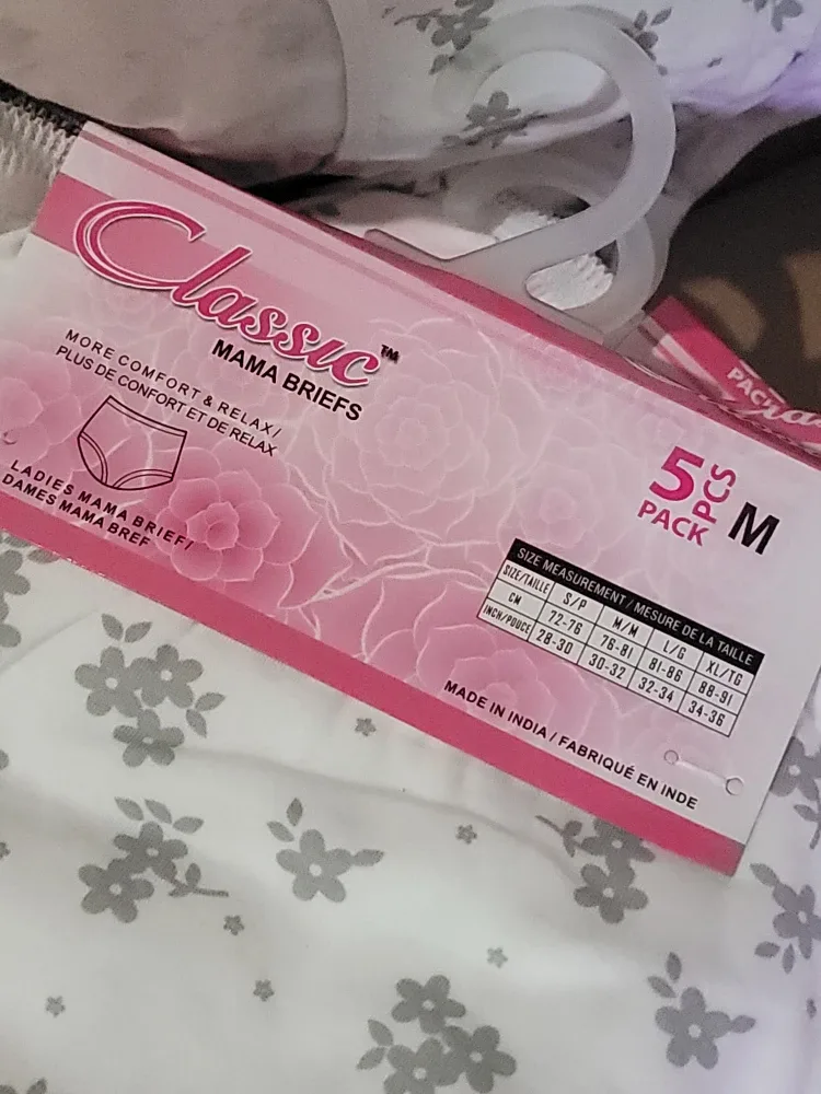 Classic Mama Briefs - Size SM, MED available - 5 Pack image indicator(2)