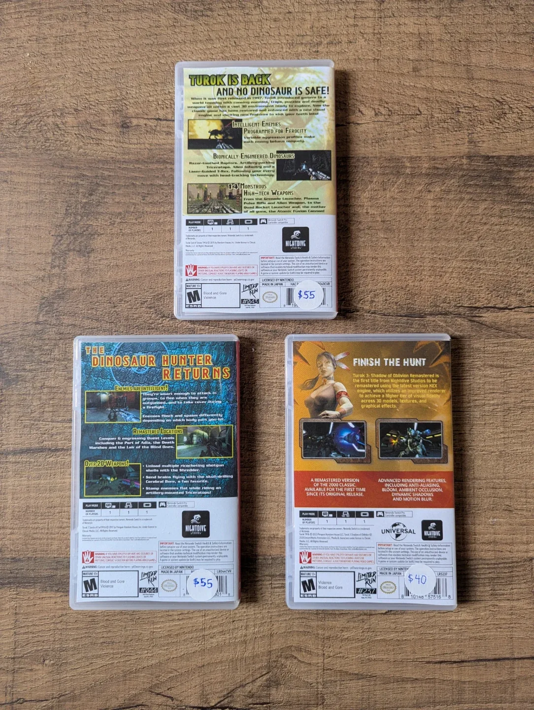 Nintendo switch Turok games image indicator(2)