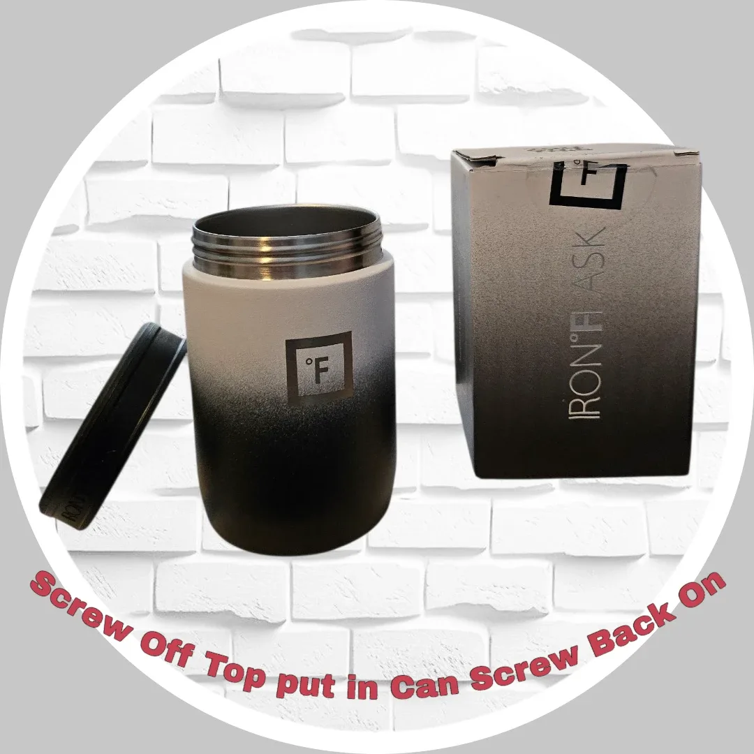 🥕 NEW IRON FLASK Insulated Standard 12 oz Can Cooler image indicator(7)