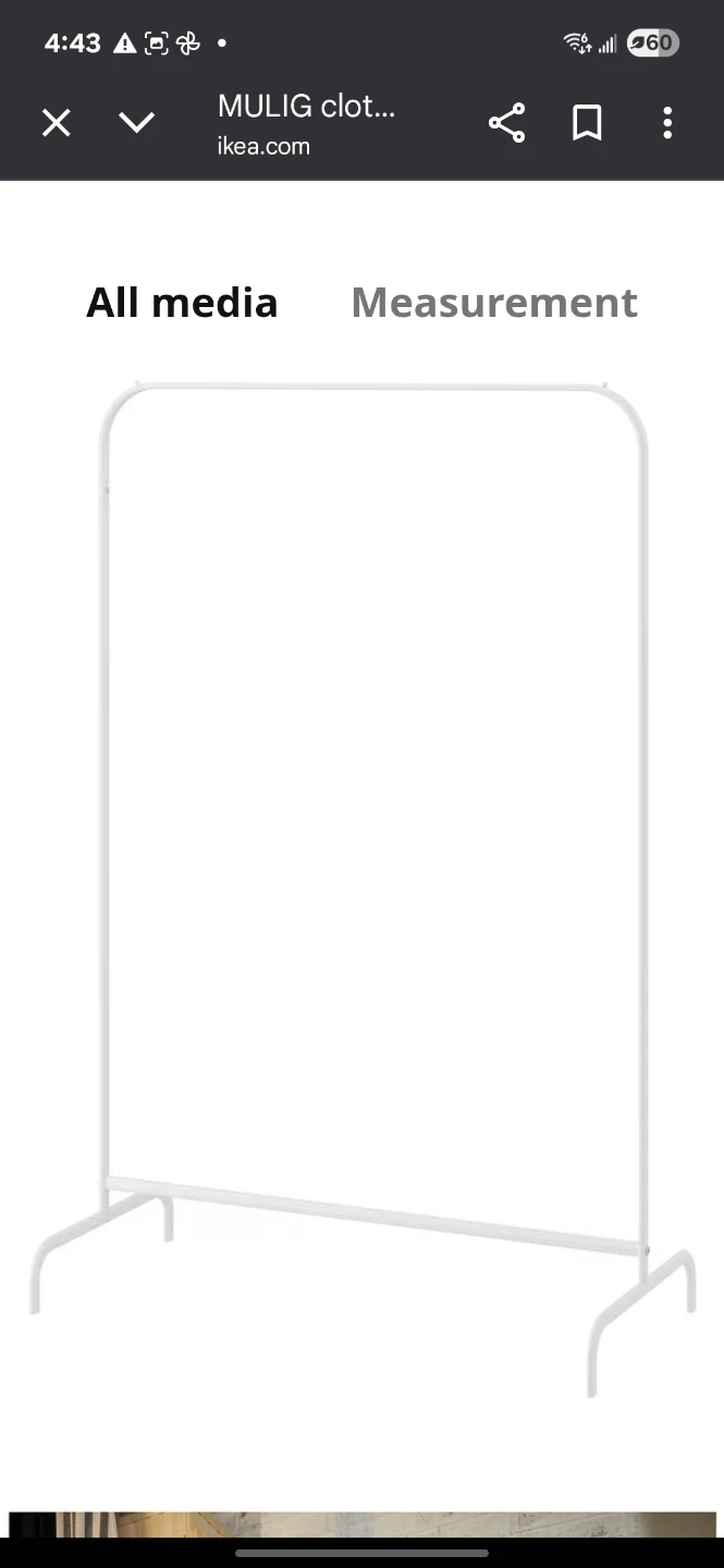Ikea Mulig Clothes Rack - White